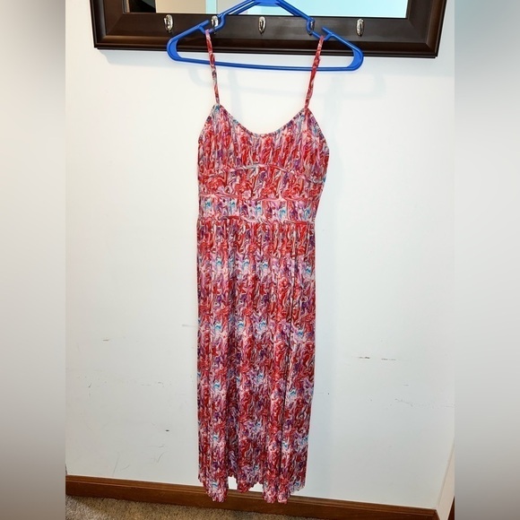 NWT Forever 21 Abstract Print Cami Midi Dress Size Small - Picture 2 of 8